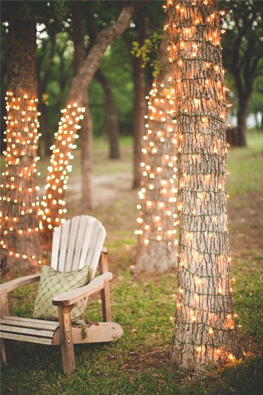 Φτιάξτε ασυνήθιστες διακοσμήσεις κήπου μόνοι σας ανακυκλώνοντας ιδέες diy διακόσμηση νεράιδα φώτα το καλοκαίρι