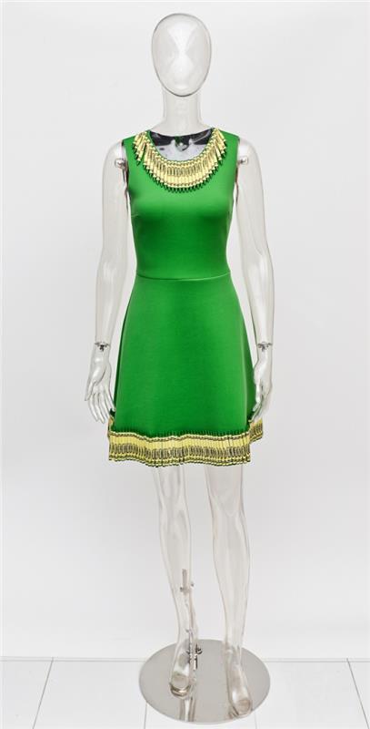 φανταχτερά ρούχα κραγιόνια κραγιόλα πράσινο φόρεμα Λιβάδι βουνού