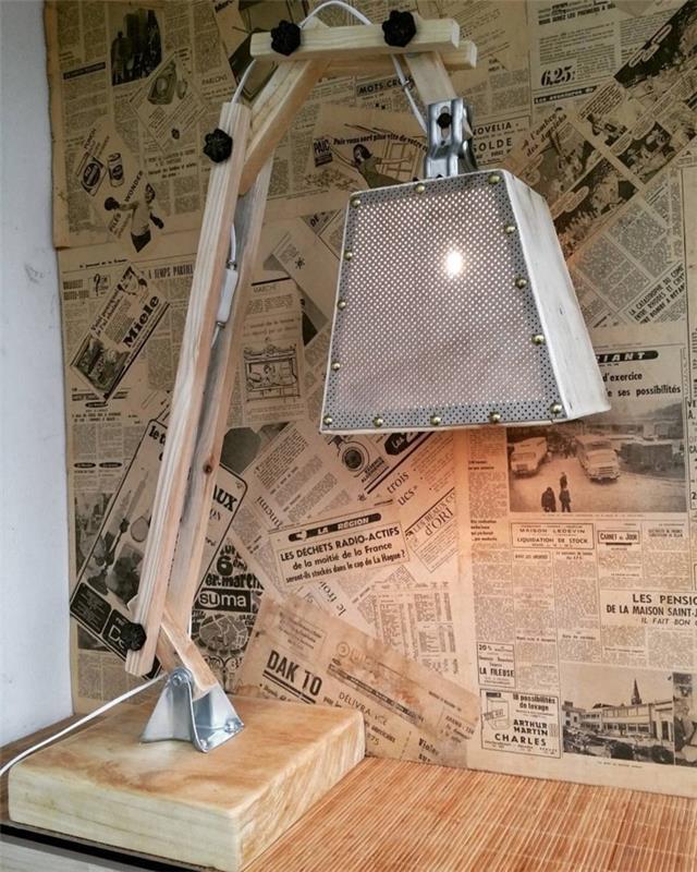 φανταχτερά φωτιστικά diy ιδέες ξύλο