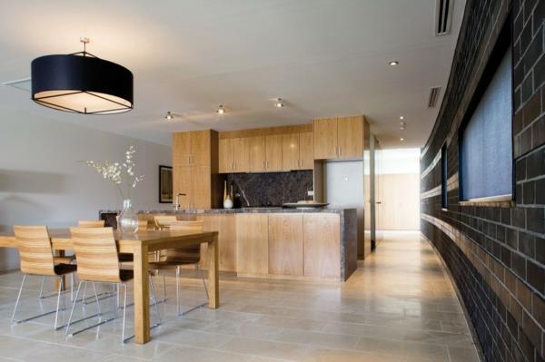 Αυστραλιανή διπλή σχεδίαση ξύλινη πρόσοψη τραπεζαρία κουζίνας ξύλινη πρόσοψη