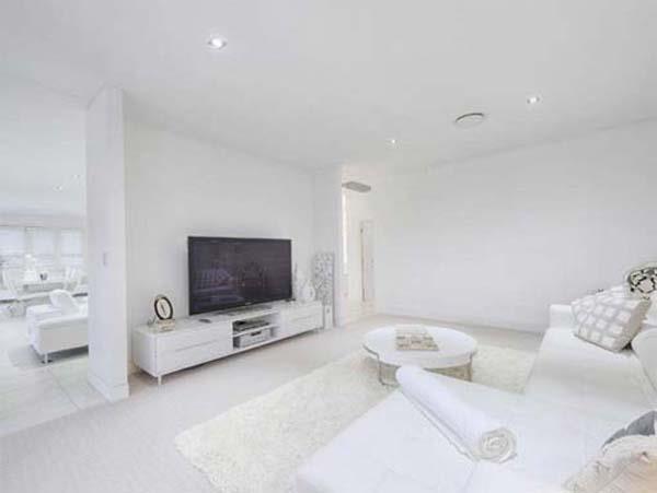 αυστραλιανό ουράνιο σαλόνι τηλεόρασης λευκού σπιτιού