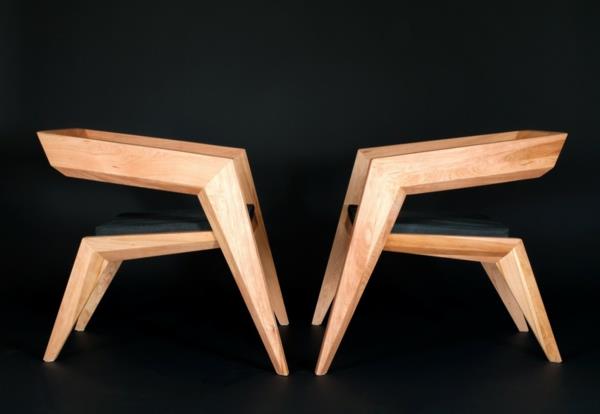 η ξύλινη καρέκλα πρωτοπορίας σχεδιάζει πρωτότυπα ομοιογενή πόδια