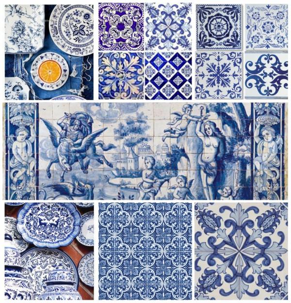 azulejo ιστορία της Πορτογαλίας ψηφιδωτά πλακάκια μπλε μοτίβο