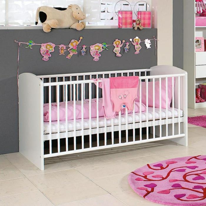 αγοράστε βρεφικό κρεβάτι επιλέξτε σχέδια βρεφικού δωματίου γκρι χρώμα τοίχου ροζ τόνους
