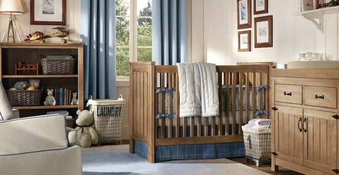 βρεφικά κρεβάτια σχεδιασμός δωματίου μωρού χαλί ανοιχτά ράφια διακόσμηση τοίχου