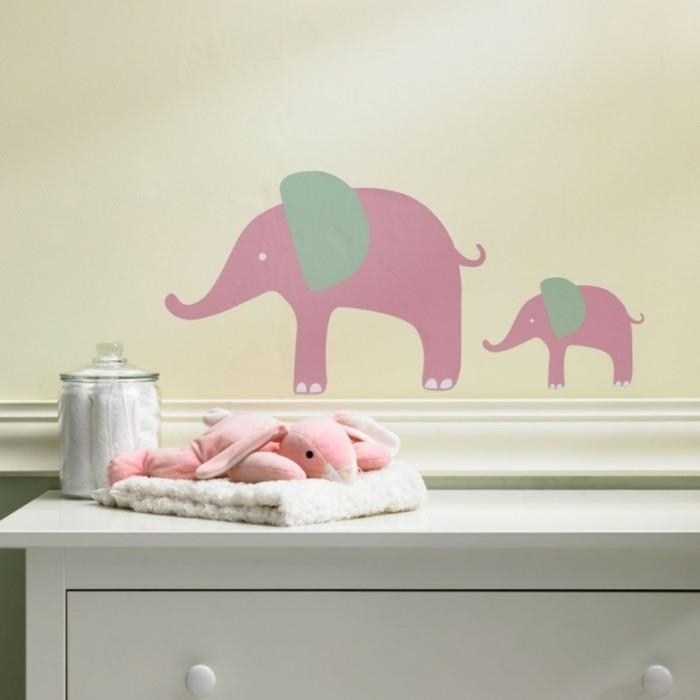 ιδέες διακόσμησης βρεφικού δωματίου διακόσμηση τοίχου ελέφαντα