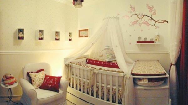 βρεφικό δωμάτιο κόκκινο κάλυμμα μαξιλαριού έπιπλα έπιπλα για μωρά