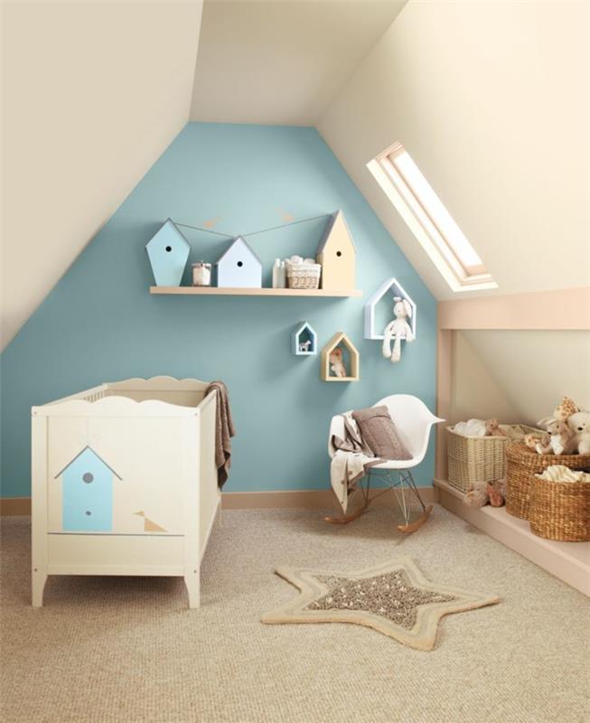 ιδέες βρεφικού δωματίου μετατρέπουν το δωμάτιο σοφίτας μωρού σε βρεφικό δωμάτιο
