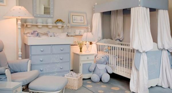 μωρό δωμάτιο αγόρι ιδέες απαλό γαλάζιο χαριτωμένο μοτίβο