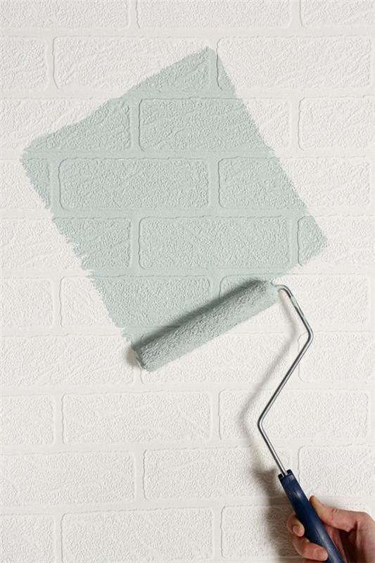 τοίχος από τούβλα απομίμηση λευκής διακόσμησης τοίχου φτιάξτε μόνοι σας τοίχο από τούβλα