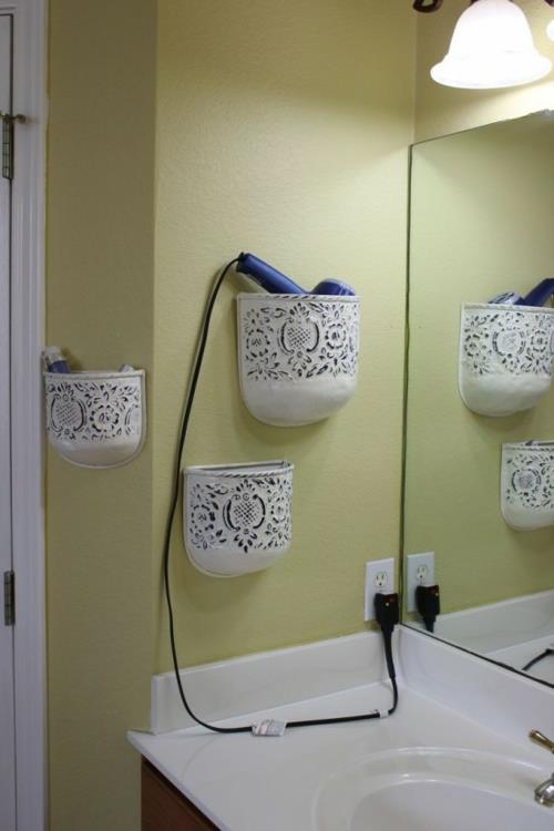 επίπλωση μπάνιου γλάστρες τοίχου