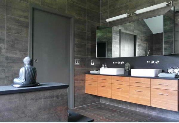 σχεδιασμός μπάνιου σύγχρονη διακόσμηση ντουλαπιών μπάνιου