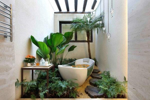 επίπλωση μπάνιου φυτά εσωτερικού χώρου έπιπλα μπάνιου