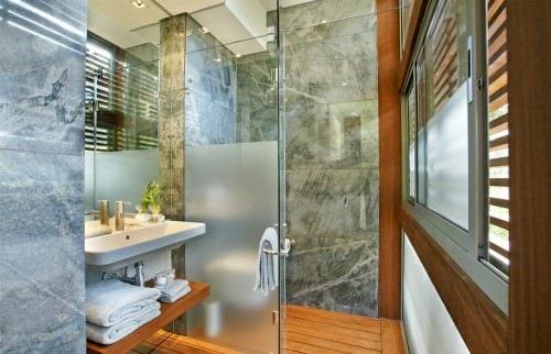 έπιπλα μπάνιου spa design ευεξίας ξύλο φύση
