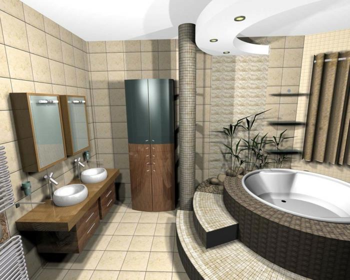 σχεδιασμός μπάνιου φενγκ σούι πλακάκια μπάνιου μοντέρνα μπανιέρα