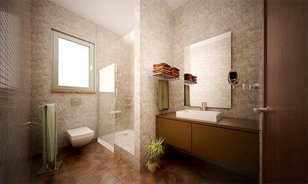 ιδέες εσωτερικού σχεδιασμού μπάνιου γυάλινοι τοίχοι κομψές ιδέες