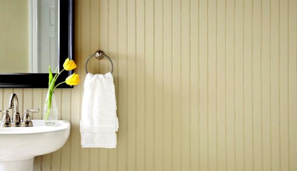χρώματα τοίχου μπάνιου κίτρινο τοίχο βαφή παστέλ κίτρινο τοίχο