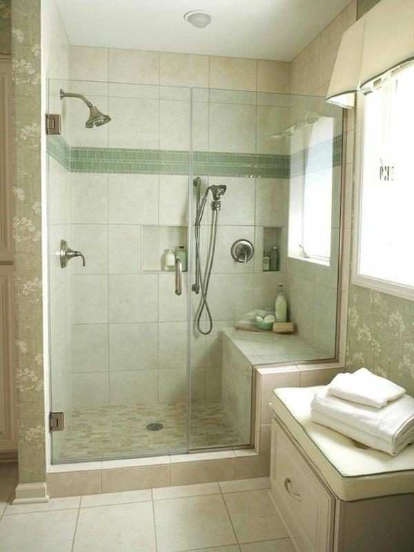 ιδέες σχεδιασμού μπάνιου πράσινη καμπίνα ντους μπάνιου