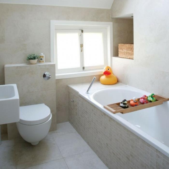 πλακάκια μπάνιου ιδέες μπάνιου μικρό μπάνιο άνετο παράθυρο