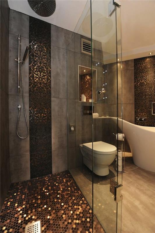 πλακάκια μπάνιου κομψά πλακάκια τοίχου όμορφες ιδέες μπάνιου δαπέδου