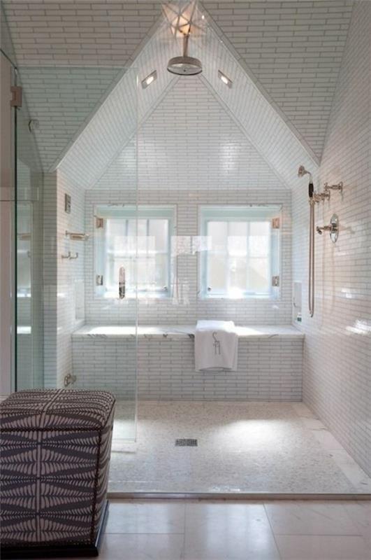 ιδέες σχεδιασμού μπάνιου μοντέρνα πλακάκια μπανιέρας