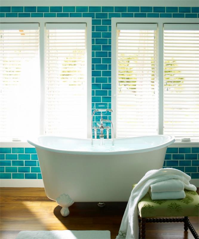ιδέες μπάνιου πλακάκια μπάνιου greennunacen ανεξάρτητη μπανιέρα