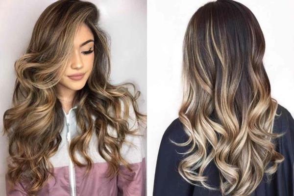 balayage καφέ ξανθά μαλλιά τάσεις χρωμάτων τάσεις 2021