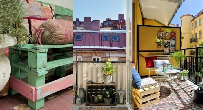 μπαλκόνι-σχέδιο-μπαλκόνι-έπιπλα-diy-ιδέες-ευρώ-παλέτες-πάγκος-τραπεζάκι-μπαλκόνια