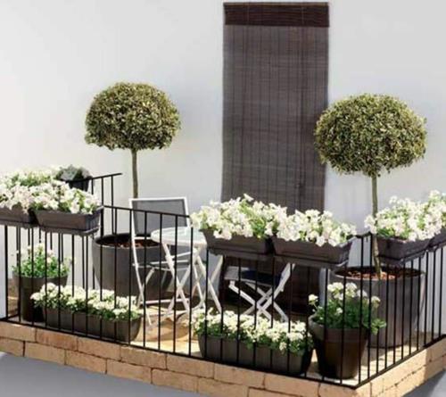σχεδιασμός κατοικήσιμη ιδέα σχεδιασμού ζεστά φυτά μπαλκόνι