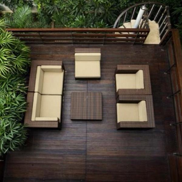 μπαλκόνι σχεδιασμός ξύλινο πάτωμα όμορφο καθιστικό