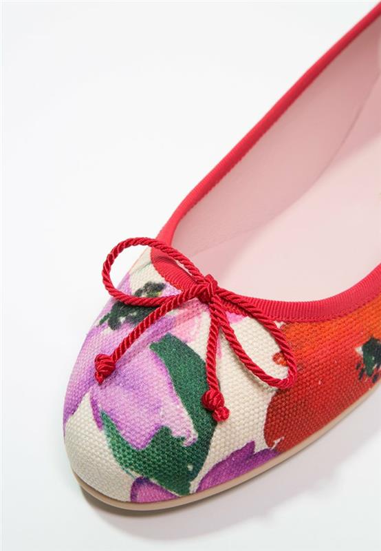 παπούτσια μπαλαρίνας τάσεις μόδας καμβά ζωγραφισμένα