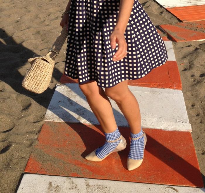 παπούτσια μπαλαρίνας τάσεις μόδας ντύνοντας παραλία