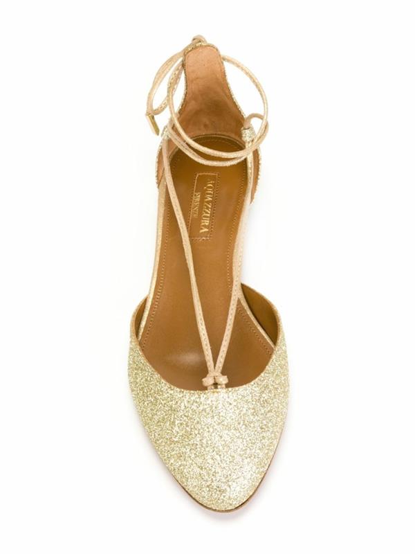 παπούτσια μπαλαρίνας τάσεις μόδας χρυσό