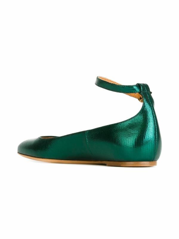 παπούτσια μπαλαρίνας τάσεις μόδας πράσινο