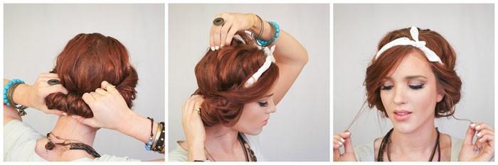 γραβάτα χτενίσματα bandana bandana 3