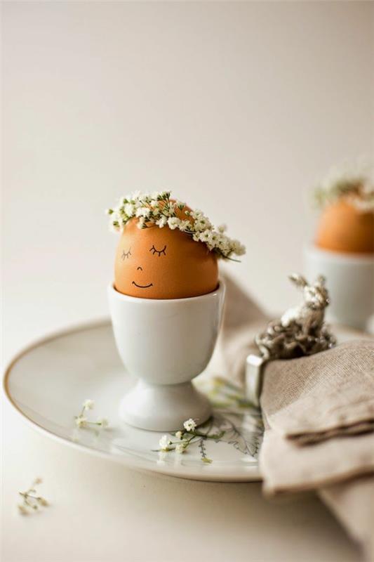 Πασχαλινό αυγό Bastideen με πρωτότυπο στεφάνι