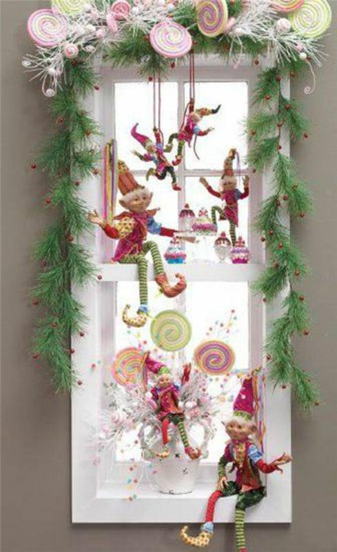 ιδέες tinker παράθυρο Χριστουγεννιάτικη διακόσμηση σχεδιασμού