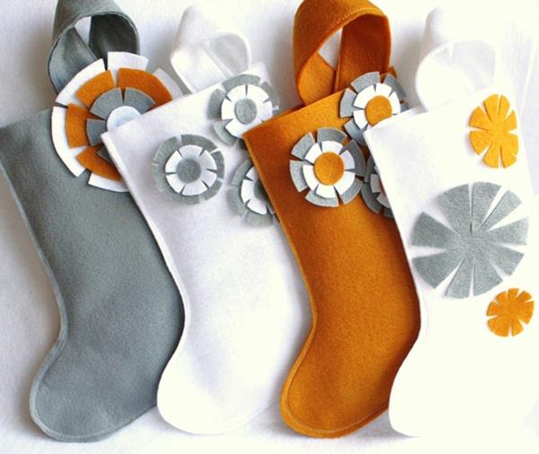 ιδέες χειροτεχνίας για χριστουγεννιάτικες μπότες nicholas που ράβουν από τσόχα
