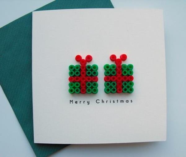 μπερδεμένες ιδέες για χριστουγεννιάτικες χριστουγεννιάτικες κάρτες μπερδεμένα δώρα από κουμπιά