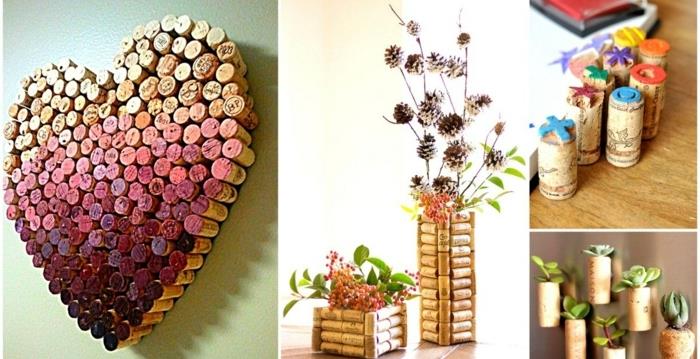 ιδέες χειροτεχνίας φελλό diy ιδέες έργων