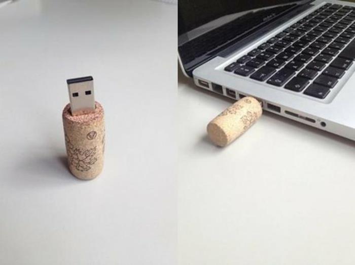 ιδέες χειροτεχνίας φελλό usb stick