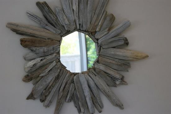χειροτεχνίες για ενήλικες καθρέφτης driftwood boho