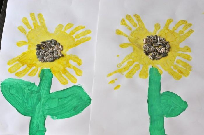 φτιάξτε δημιουργικές ιδέες για όμορφα λουλούδια από αποτυπώματα χεριών με παιδιά