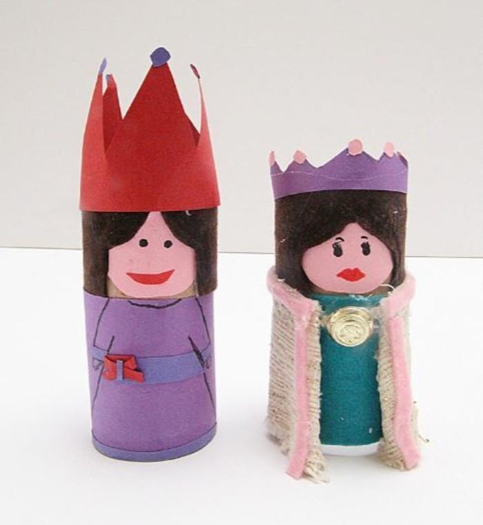 tinker με χαρτί τουαλέτας diy ιδέες διακόσμησης tinker με παιδιά βασιλιάς και βασίλισσας