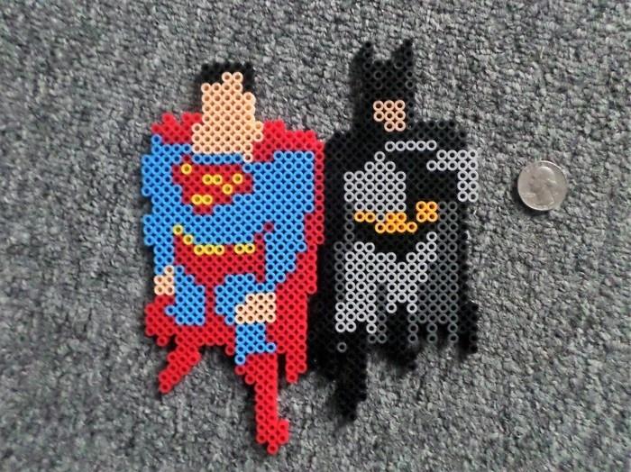 πρότυπα batman superman tinker με χάντρες perler