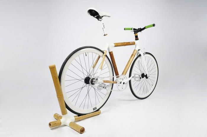 bcb κομψά ποδήλατα βιώσιμο σχεδιασμό μπαμπού λευκό άνθρακα