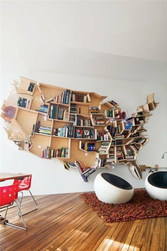 βιβλία σχεδιασμός ραφιών χάρτης ΗΠΑ