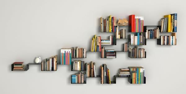 μινιμαλιστικά συστήματα ραφιών τοίχων για βιβλία