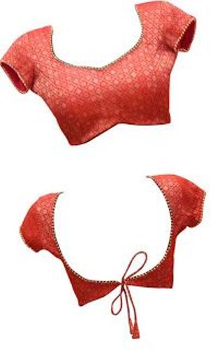 Kırmızı Önü Arkası Patchwork Tasarımcı Bluz