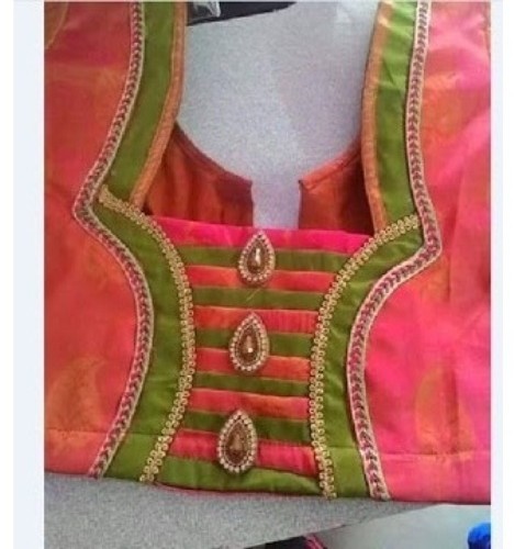 Pembe Pattu Patchwork Bluz Tasarım